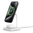 Cygnett ChargeBase 2-in-1 Magnetic Wireless Charger-White,20W Max(15W+5W Airpods),20W Wall Charger,1.5M USB-C Cable,Attachment Ring
